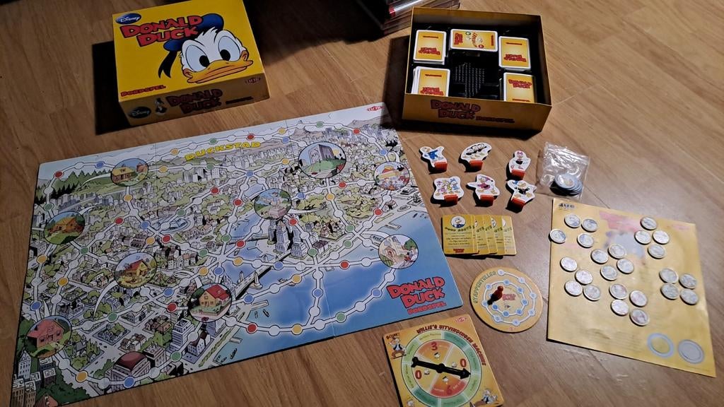 Disney Donald Duck Bordspel >>compleet<<, Hobby en Vrije tijd, Gezelschapsspellen | Bordspellen, Ophalen of Verzenden