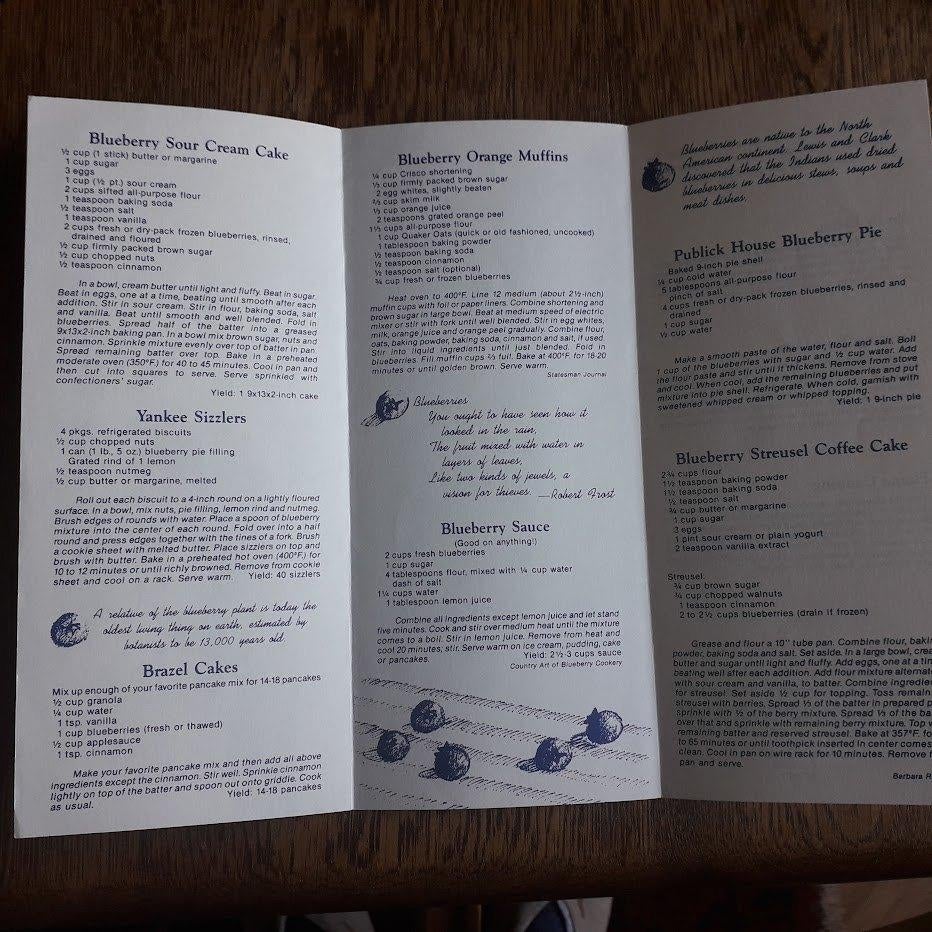 Bosbessen / Blueberries / recepten / toetjes / cake muffins, Gelezen, Ophalen of Verzenden, Blueberries Oregon, Taart, Gebak en Desserts