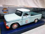 Chevy C10 Fleetside Pick Up 1966 “Gulf” Lichtblauw 1-24 Moto, Hobby en Vrije tijd, Modelauto's | 1:24, Nieuw, Motormax, Ophalen of Verzenden