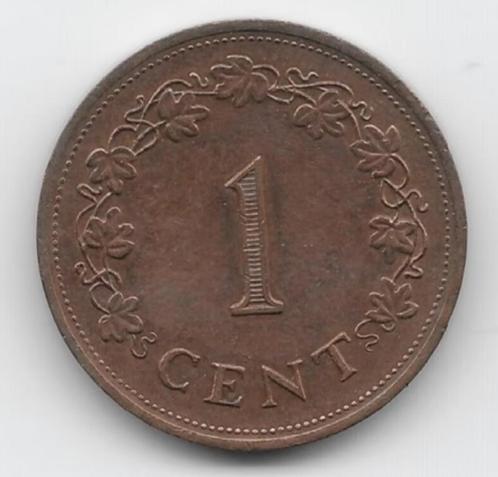Malta 1 cent 1977 KM# 8, Postzegels en Munten, Munten | Europa | Niet-Euromunten, Losse munt, Overige landen, Verzenden