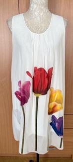 Tulpen jurk maat 42/44 [DM], Kleding | Dames, Maat 42/44 (L), Ophalen of Verzenden, Wit, Zo goed als nieuw