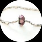 Pandora murano Paarse Driehoeken 790635, Sieraden, Tassen en Uiterlijk, Bedels, Gebruikt, Glas of Kristal, Pandora, Ophalen of Verzenden