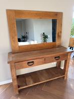 Prachtige teakhouten sidetable!, Huis en Inrichting, Tafels | Sidetables, Ophalen, 100 tot 150 cm, Zo goed als nieuw, 25 tot 50 cm