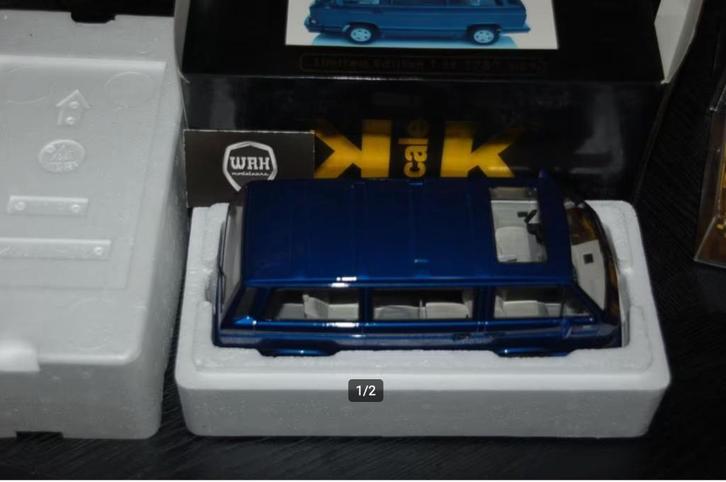 1:18 VOLKSWAGEN T3 BUS blue KK models in box WRH, Hobby en Vrije tijd, Modelauto's | 1:18, Zo goed als nieuw, Auto, Overige merken