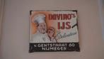 Gezocht emaille reclamebord bord Davino’s ijs Nijmegen, Ophalen, Gebruikt, Reclamebord