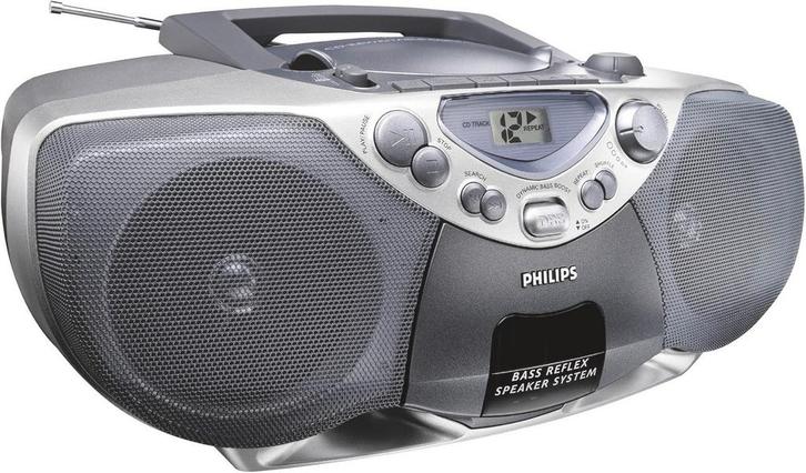Mooie draagbare Philips CD Cassette Soundmachine, Audio, Tv en Foto, Radio's, Zo goed als nieuw, Ophalen