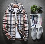 Geruite Jas met Capuchon - Stijlvol!, Kleding | Heren, Verzenden, Zo goed als nieuw, Maat 52/54 (L), Overige kleuren