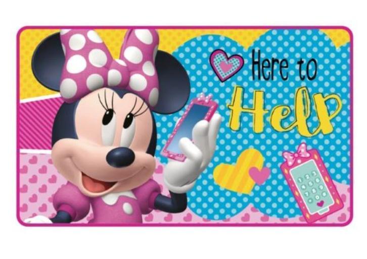 Minnie Mouse Vloerkleed Kinderkamer, Badmat - Disney, Kinderen en Baby's, Kinderkamer | Inrichting en Decoratie, Nieuw, Kleed of Kussen