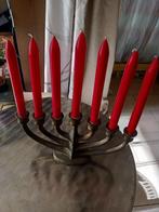 3 Unieke kandelaars zware kwaliteit messing koper vintage, Huis en Inrichting, Woonaccessoires | Kandelaars en Kaarsen, Gebruikt