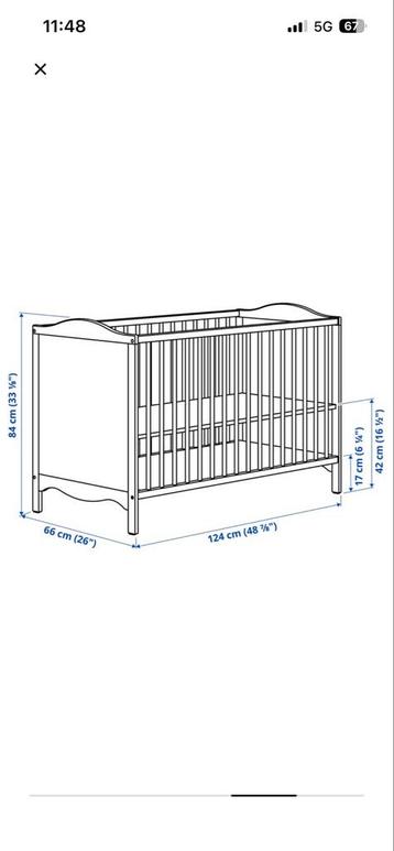 IKEA Smagora babybed - nette staat! beschikbaar voor biedingen