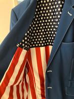 Colbert / blazer Johan Derksen mt 52-54, Ophalen, Gedragen, Maat 52/54 (L), Blauw