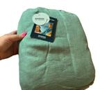 100% linnen hoeslaken 160x200 Mint/Linde, Hoeslaken of Sloop, Ophalen of Verzenden, Groen, Nieuw