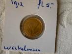 Gouden 5 gulden wilhelmina 1912, Ophalen of Verzenden, Koningin Wilhelmina, 5 gulden, Goud
