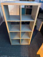 Grijze Kallax kast - 8 vakken - Zo goed als nieuw!, Met plank(en), Kunststof, 100 tot 150 cm, Ophalen of Verzenden