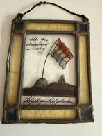 Beschilderd Glas in Lood  paneeltje, Ophalen of Verzenden