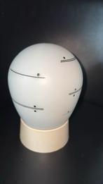 vintage Plafonnière Witte ballon-vormige lamp jaren 50’s, Ophalen of Verzenden, Zo goed als nieuw, Glas