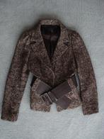Tweed jasje met brede tailleriem maat S, Bruin, Nieuw, Ophalen of Verzenden, GuessWhat!