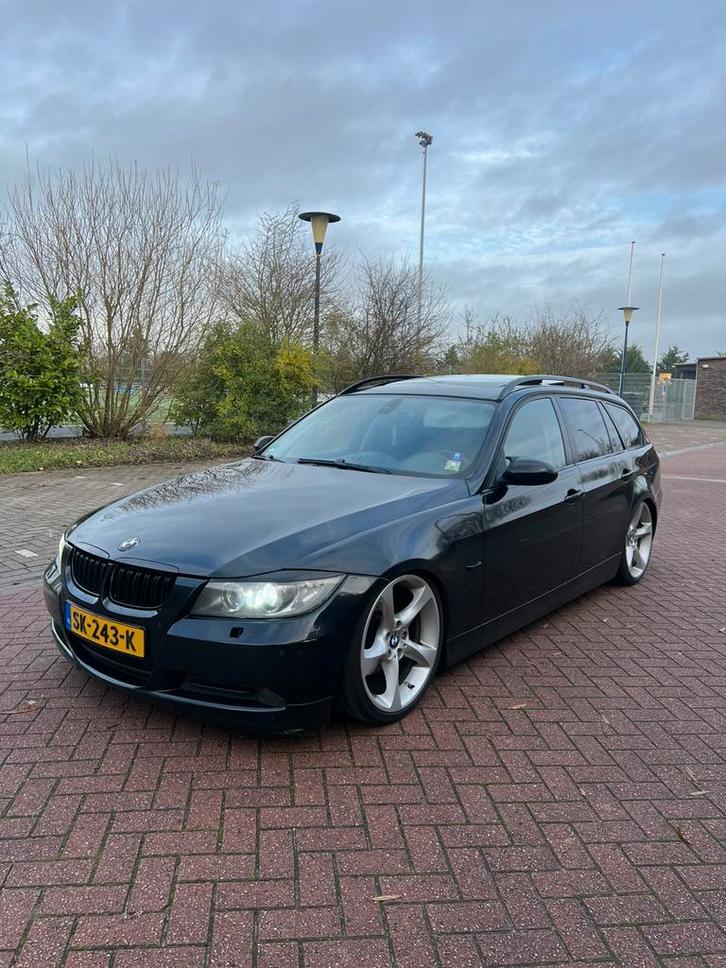 BMW 3-Serie 2.0 D 320 Touring 130KW 2008 Zwart, Auto's, BMW, Particulier, Diesel, B, Stationwagon, Handgeschakeld, Geïmporteerd