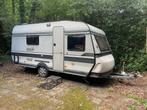 Hobby Classic 450 caravan met voortent, Caravans en Kamperen, Rondzit, Hobby, Frans bed, Particulier
