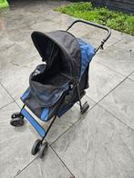 Blauw/zwarte hondenbuggy, Ophalen