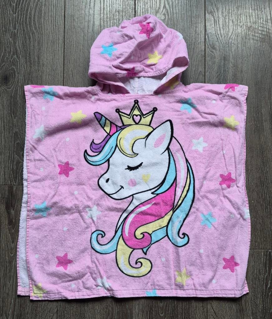 Badcape Unicorn, Kinderen en Baby's, Kinderkleding | Kinder-zwemkleding, Jongen of Meisje, One size, Ophalen of Verzenden, Zo goed als nieuw