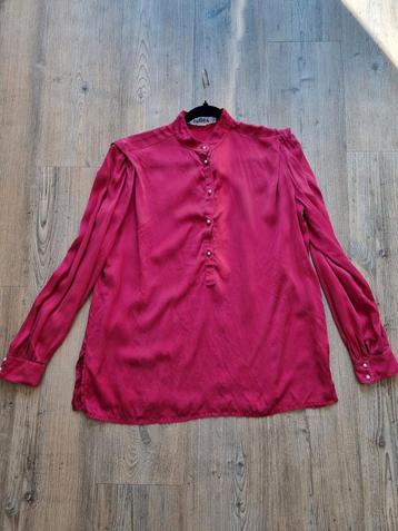 Zijden Blouse Maat 38 - Parelknopen beschikbaar voor biedingen