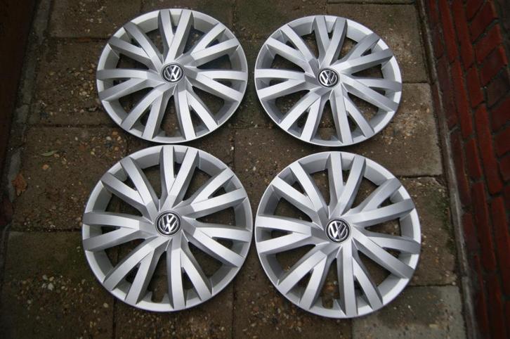 Set van 4 originele wieldoppen Volkswagen Golf 7 16 inch, Auto diversen, Wieldoppen, Gebruikt, Ophalen of Verzenden