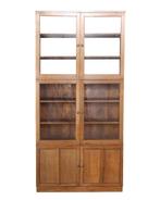 Antieke teakhouten vitrinekast, Ophalen of Verzenden, Zo goed als nieuw