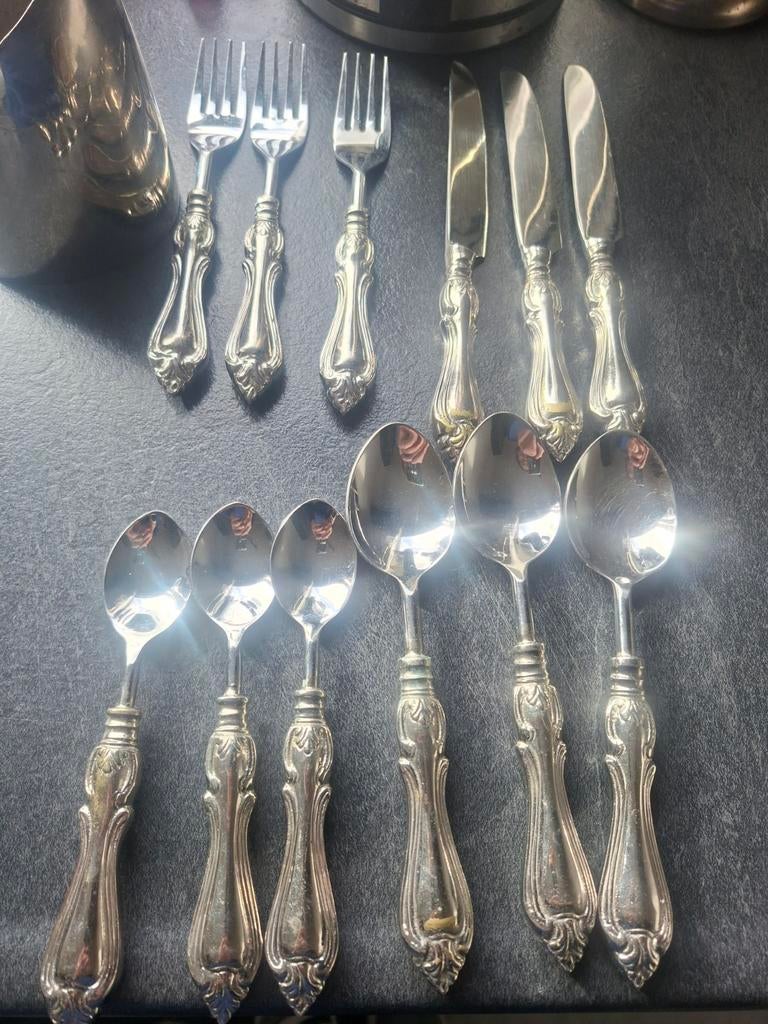 Verzilverd Bestek, 3 stuks van elk, Ophalen of Verzenden