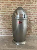 Wesco retro metallic space prullenbak, Ophalen, Gebruikt, 30 tot 40 liter, Metaal