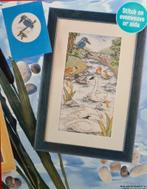 Bij de rivier borduurpatroon o.a. zwanen, eenden, ijsvogel, Hobby en Vrije tijd, Ophalen, Nieuw, Handborduren, Patroon