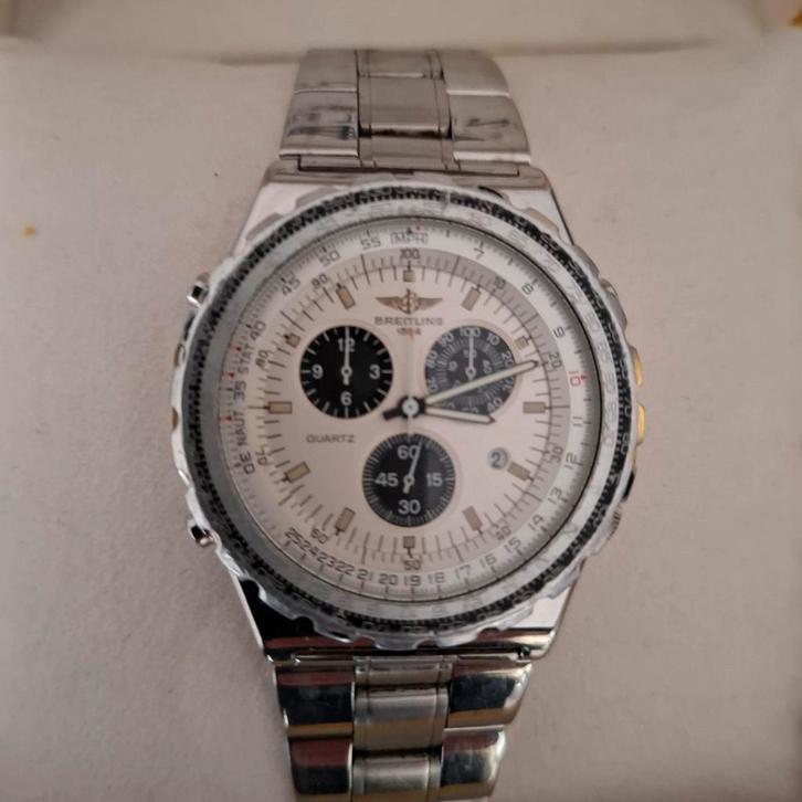Breitling Jupiter Pilot full set, Sieraden, Tassen en Uiterlijk, Horloges | Heren, Zo goed als nieuw, Breitling, Staal, Ophalen of Verzenden