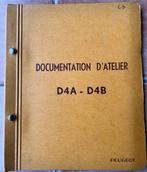 Technische documentatie Peugeot D4, Ophalen of Verzenden