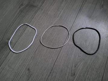 Wit zilver en zwart met streep haarbandje ~ SJ0903 beschikbaar voor biedingen