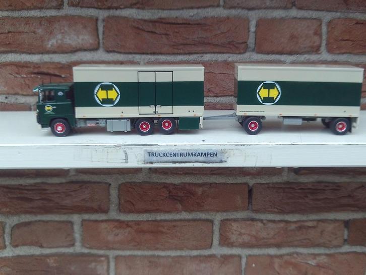 Tekno  Scania  141  V8  van  van  den  Bos., Hobby en Vrije tijd, Modelauto's | 1:50, Nieuw, Bus of Vrachtwagen, Tekno, Ophalen of Verzenden