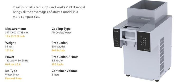 Snowice machine, Zakelijke goederen, Horeca | Keukenapparatuur, Gebruikt, Ophalen