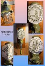 PeDe Koffiebonen molen, antieke vintage, werkt! Delfts groen, Ophalen of Verzenden