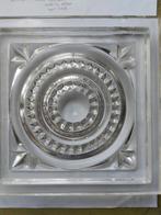 Glazen bouwsteen met cirkelpatroon, Ophalen of Verzenden