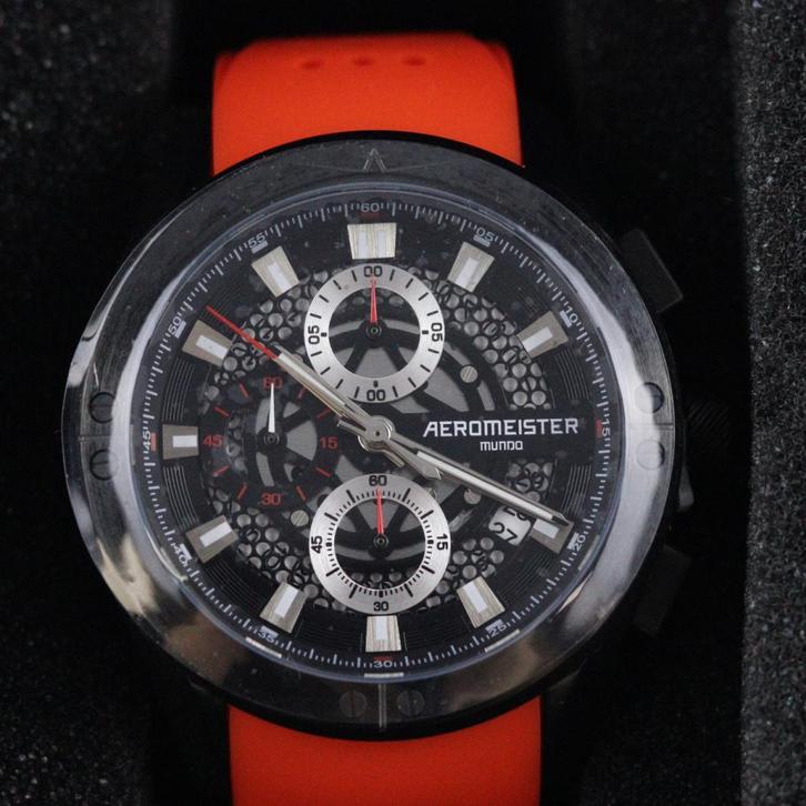 Aeromeister Mundo AM1606 Stoer Herenhorloge, Sieraden, Tassen en Uiterlijk, Horloges | Heren, Zo goed als nieuw