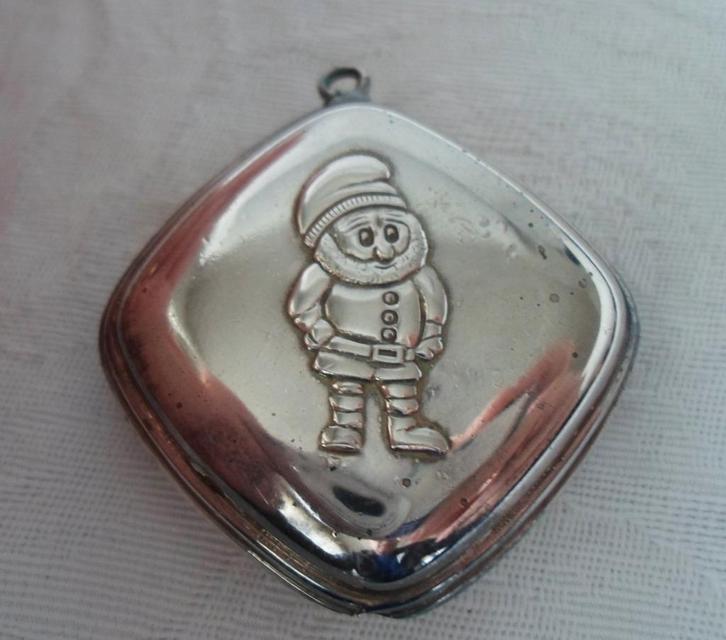 Oude verzilverde rammelaar.(Bijtring ontbreekt). Keltum., Antiek en Kunst, Curiosa en Brocante, Ophalen of Verzenden