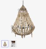 XL houten kroonluchter boho, Ophalen, Zo goed als nieuw