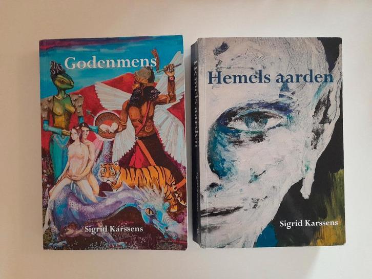 Sigrid Karssens - Godenmens + Hemels aarden, Boeken, Esoterie en Spiritualiteit, Gelezen, Overige typen, Spiritualiteit algemeen