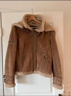 Mooie bruine jas met bontkraag - Zeer goede staat, Kleding | Dames, Jassen | Zomer, Bruin, Maat 42/44 (L), Ophalen of Verzenden