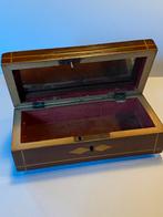 Tunbridge Ware sieradendoos met marqueterie inlegwerk., Ophalen of Verzenden