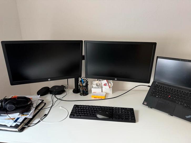 2x HP 19" Schermen - Perfecte Staat!, Computers en Software, Monitoren, Zo goed als nieuw, 60 Hz of minder, VGA, LED, Full HD