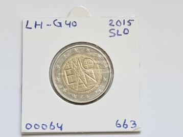 2-euromunt Slovenië (SLO) 2015 Herdenking LH-G40 beschikbaar voor biedingen