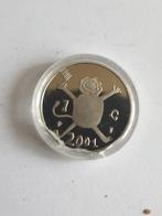 Zilveren herdenkingsmunt 2001, Ophalen of Verzenden, Noord-Amerika, Losse munt, Zilver