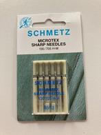 Schmetz microtex naaimachinenaalden, Ophalen of Verzenden, Nieuw, Garen of Naald(en)
