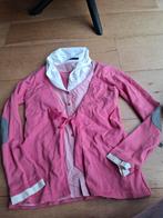 Cane & Cane Blouse Vest Top - Roze/Wit - Maat L, Kleding | Dames, Truien en Vesten, Maat 42/44 (L), Ophalen of Verzenden, Zo goed als nieuw