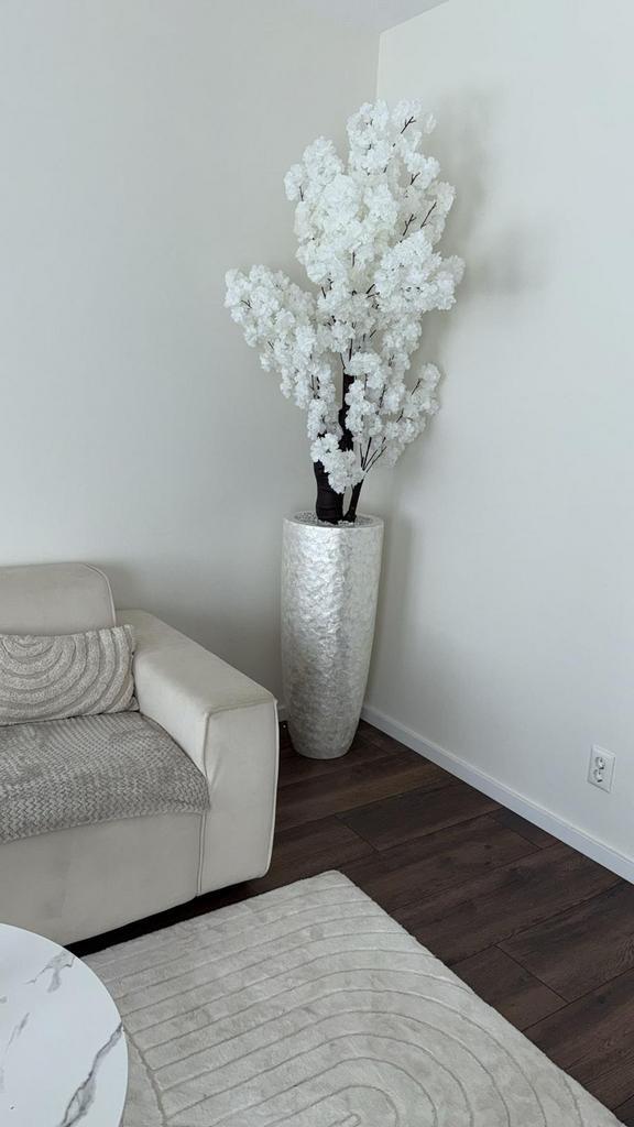 Mooi schelpenvazen met bloesem boom, Huis en Inrichting, Woonaccessoires | Vazen, Zo goed als nieuw, Ophalen of Verzenden